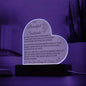 I Wish I Could Turn Back The Clock - Soulmate Heart Plaque