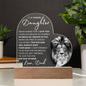 This Old Lion - Acrylic Heart LED Plaque