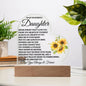 Daughter - You Are My Greatest Joy - Acrylic Plaque