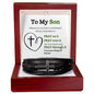 To My Son - Pray On It - Cross Bracelet