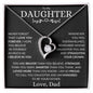 Proud To Call You Daughter - Love Dad - Forever Love Necklace