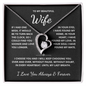 To My Beautiful Wife - Until My Last Breath - Forever Love Necklace