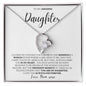 I Closed My Eyes Daughter, Gift for Daughter, Wedding Day, Graduation, Birthday, Forever Love Necklace