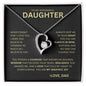 Daughter - You Are My Greatest Joy - Love Dad BG - Forever Love Necklace