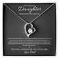 Daughter - Please Forgive Me, Love, Dad - Forever Love Necklace