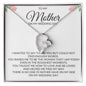 Mom, on my Wedding Day Forever Love Necklace - Gift for Mom Mother of the Bride