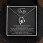 To My Wife - I Cherish You - Forever Love Necklace