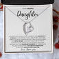 I Closed My Eyes Daughter, Gift for Daughter, Wedding Day, Graduation, Birthday, Forever Love Necklace