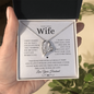To My Wife – I Married You Because - Forever Love Necklace