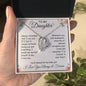 You Will Always Be My Baby Girl - Love Knot Necklace
