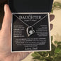 Proud To Call You Daughter - Love Dad - Forever Love Necklace