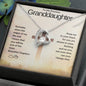 To My Granddaughter -Heart Melt Message| Forever Love Necklace