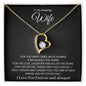 To My Wife - I Cherish You - Forever Love Necklace