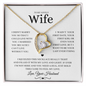 To My Wife – I Married You Because - Forever Love Necklace