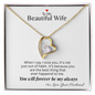 To My Wife - You Are The Best Thing - Forever Love Necklace