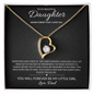 Daughter - Please Forgive Me, Love, Dad - Forever Love Necklace