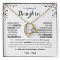Beautiful Daughter - I Believe In You - Forever Love Necklace