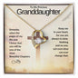 To My Granddaughter -Heart Melt Message| Forever Love Necklace