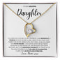 I Closed My Eyes Daughter, Gift for Daughter, Wedding Day, Graduation, Birthday, Forever Love Necklace