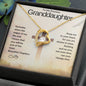 To My Granddaughter -Heart Melt Message| Forever Love Necklace