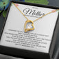 Mom, on my Wedding Day Forever Love Necklace - Gift for Mom Mother of the Bride