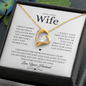 To My Wife – I Married You Because - Forever Love Necklace