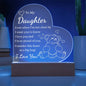 Daughter - I Love You - Acrylic Night Light