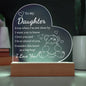 Daughter - I Love You - Acrylic Night Light