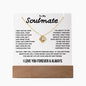 Soulmate - Your Last Everything - Acrylic Plaque + Love Knot Necklace Bundle