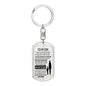 Aim For The Skies Dog-Tag Key Chain
