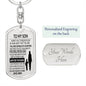 Aim For The Skies Dog-Tag Key Chain