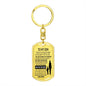 Aim For The Skies Dog-Tag Key Chain