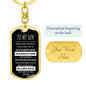 The Greatest Chapter - Dog Tag Keychain