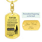 Aim For The Skies Dog-Tag Key Chain