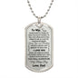 Son- Always Have Your Back - Dog Tag