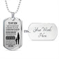 Aim For The Skies - Dog Tag