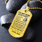 Never Forget How Much I Love You - Dog Tag