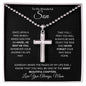 Wonderful Son - Stainless Cross Necklace w/Ball Chain