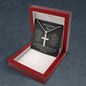 Wonderful Son - Stainless Cross Necklace with Ball Chain