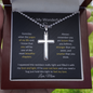 Wonderful Son - Stainless Cross Necklace with Ball Chain