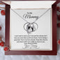 To My Mommy- Love, Your Tummy - Forever Love Necklace