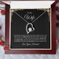 To My Wife - I Love You- Forever Love Necklace