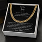 To My Son- Cuban Link Chain