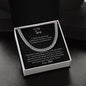 To My Son - Love Dad - Cuban Link Necklace