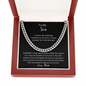 To My Son- Cuban Link Chain