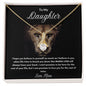 To My Daughter - This Mama Lion Will Always Have Your Back - Alluring Beauty Necklace