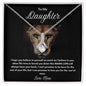 To My Daughter - This Mama Lion Will Always Have Your Back - Alluring Beauty Necklace