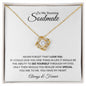 Stunning Soulmate - I Love You- Love Knot Necklace