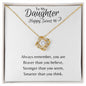 Daughter Sweet 16- Love Knot Necklace