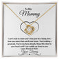 To My Mommy - Love, Your Tummy - Love Knot Necklace